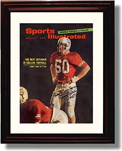 Unframed Texas Longhorns Tommy Nobis "Best Defender in Football" SI Autograph Unframed Print - College Football FSP - Unframed   