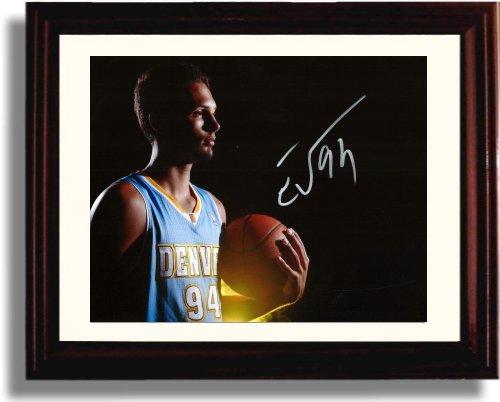 Unframed Evan Fournier Autograph Promo Print - Denver Nuggets Unframed Print - Pro Basketball FSP - Unframed   