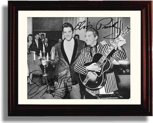 Unframed Elvis Presley and Liberace Autograph Promo Print Unframed Print - Music FSP - Unframed   