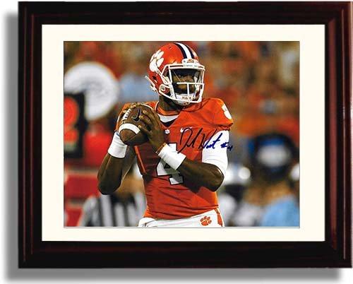 Unframed Deshaun Watson In The Pocket Unframed Autograph Promo Print - Clemson Tigers Unframed Print - College Football FSP - Unframed   