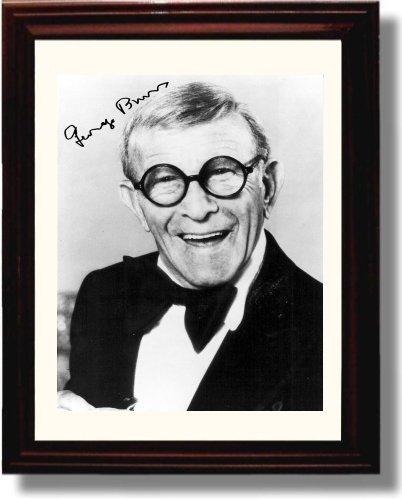 8x10 Framed George Burns Autograph Promo Print Framed Print - Television FSP - Framed   