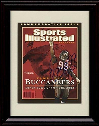 Unframed Warren Sapp - Tampa Bay Bucaneers SI Autograph Promo Print Unframed Print - Pro Football FSP - Unframed   