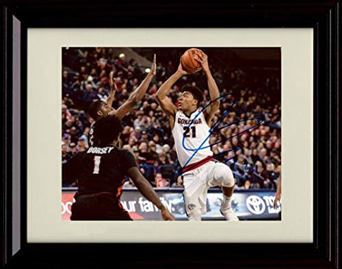 Unframed Rui Hachimura Autograph Promo Print - Shooting - Gonzaga Unframed Print - College Basketball FSP - Unframed   