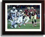 Framed 8x10 Jameis Winston Rushing Autograph Promo Print - Florida State Seminoles Framed Print - College Football FSP - Framed   