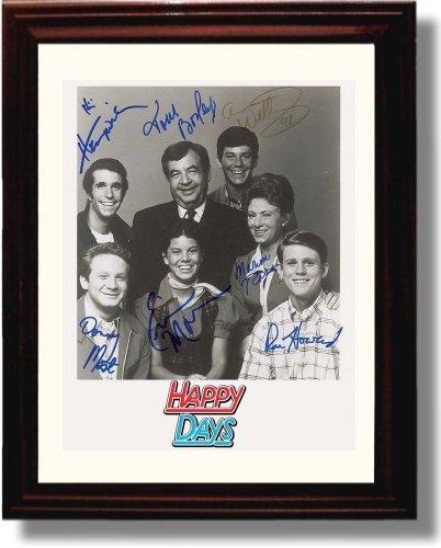 Unframed Happy Days Autograph Promo Print - Happy Days Cast Unframed Print - Television FSP - Unframed   