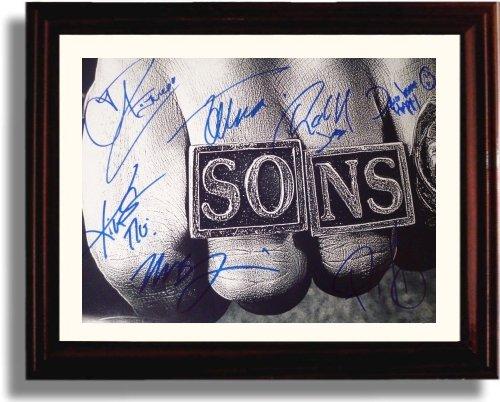 Unframed Cast of Sons of Anarchy - Ring Autograph Promo Print Unframed Print - Movies FSP - Unframed   