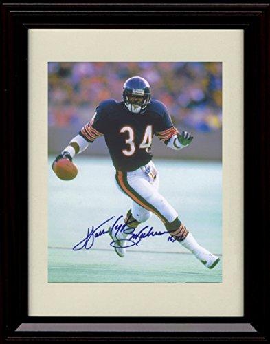 Unframed Walter Payton - Chicago Bears "Sweetness" Autograph Promo Print - HoF RB Unframed Print - Pro Football FSP - Unframed   