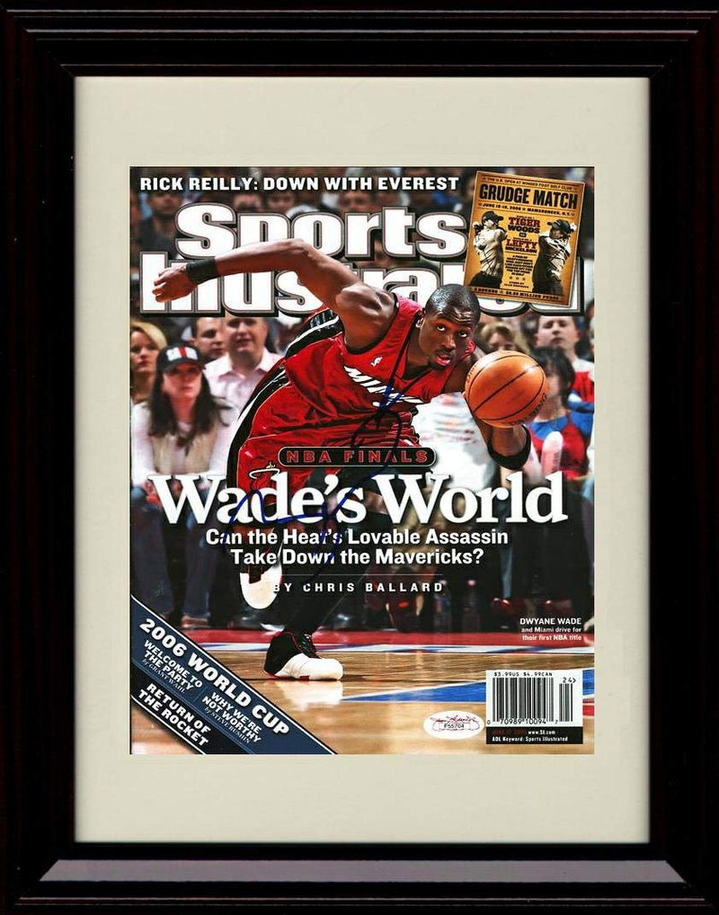 Unframed Dwyane Wade Autograph Replica Print - Sports Illustrated Wades World - Miami Heat Unframed Print - Pro Basketball FSP - Unframed   