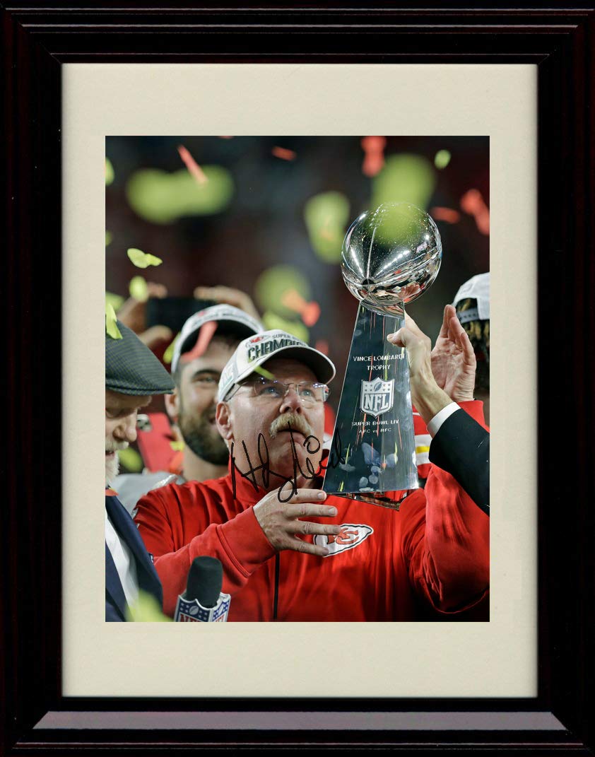 Unframed Andy Reid Autograph Replica Print - Super Bowl Celebration! Unframed Print - Pro Football FSP - Unframed   