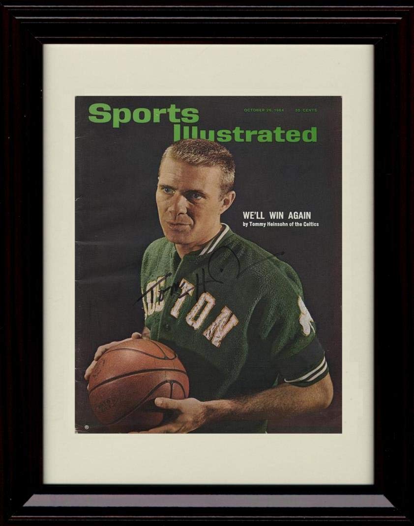 Unframed Tommy Helnsohn Autograph Replica Print - Sports Illustrated We'll Win Again - Celtics Unframed Print - Pro Basketball FSP - Unframed   