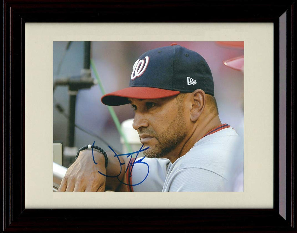 Unframed Dave Martinez   Autograph Replica Print - Manager - Champions! Unframed Print - Baseball FSP - Unframed   