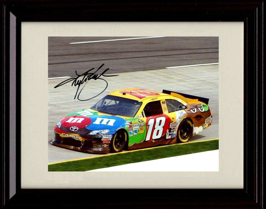 Unframed Kyle Busch Autograph Replica Print - M&M Car Unframed Print - NASCAR FSP - Unframed   