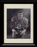 Framed 8x10 Jalen Hurts Autograph Replica Print - Alabama Crimson Tide- Adversity Quote Framed Print - College Football FSP - Framed   