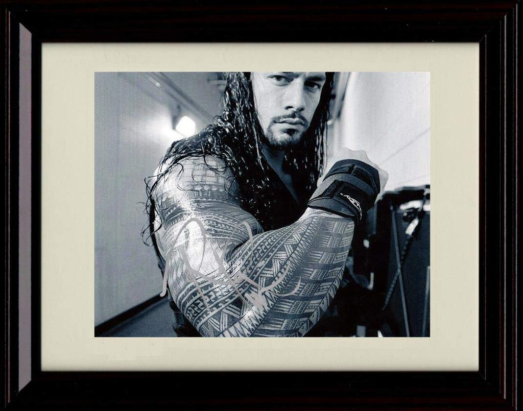 Unframed Roman Reigns Autograph Replica Print - The Big Dog Unframed Print - Wrestling FSP - Unframed   