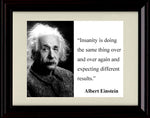 Unframed Albert Einstein Quote on Insanity Print Unframed Print - Other FSP - Unframed   