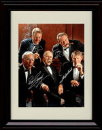 Unframed Larry Bird, Tom Heinsohn, Bob Cousy and John Havlicek Autograph Replica Print - Celtics Hall of Famers Unframed Print - Pro Basketball FSP - Unframed   