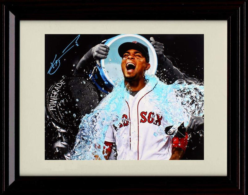 Unframed Xander Bogaerts - Powerade Bath - Autograph Replica Print Unframed Print - Baseball FSP - Unframed   