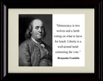 16x20 Framed Ben Franklin Quote - Democracy Gallery Print - Other FSP - Gallery Framed   