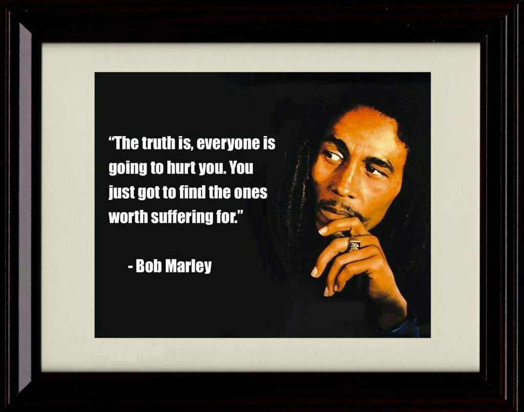 Unframed Bob Marley Quote - Pain and Suffering Unframed Print - Other FSP - Unframed   