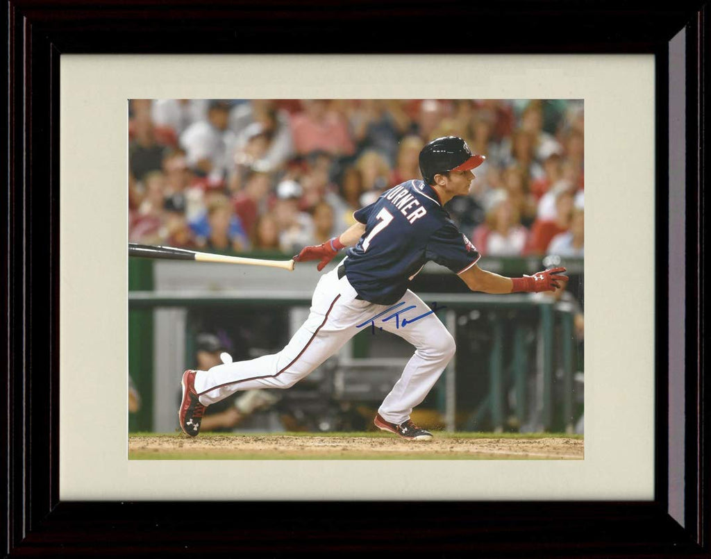 Unframed Trea Turner   Autograph Replica Print - Champions! Unframed Print - Baseball FSP - Unframed   