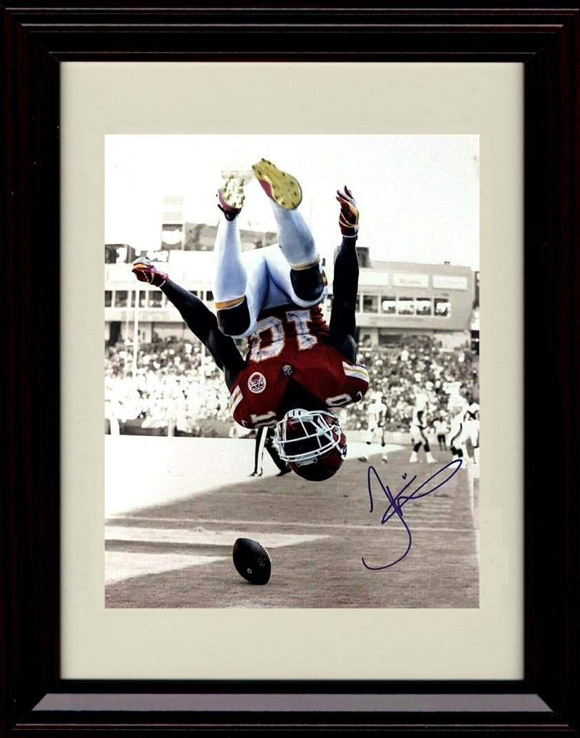 Unframed Tyreek Hill Autograph Replica Print - Backflip Spotlight Unframed Print - Pro Football FSP - Unframed   