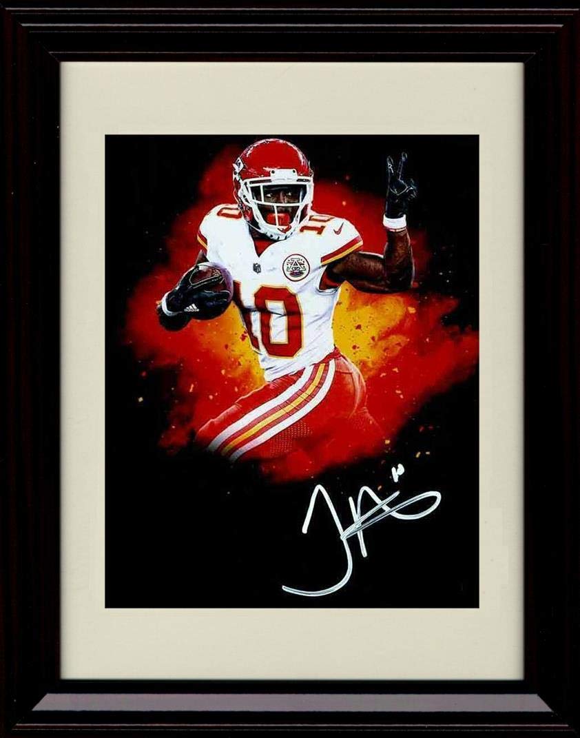 8x10 Framed Tyreek Hill Autograph Replica Print - Long Gone Framed Print - Pro Football FSP - Framed   