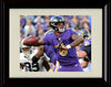 8x10 Framed Lamar Jackson Autograph Replica Print - Throwing Deep Framed Print - Pro Football FSP - Framed   