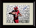 Framed 8x10 Lamar Jackson - Louisville Cardinals Autograph Replica Print - Spotlight Framed Print - College Football FSP - Framed   