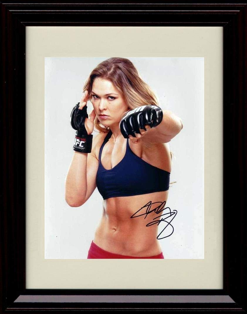 Unframed Ronda Rousey Autograph Replica Print - Blue and Red Outfit Unframed Print - Other FSP - Unframed   