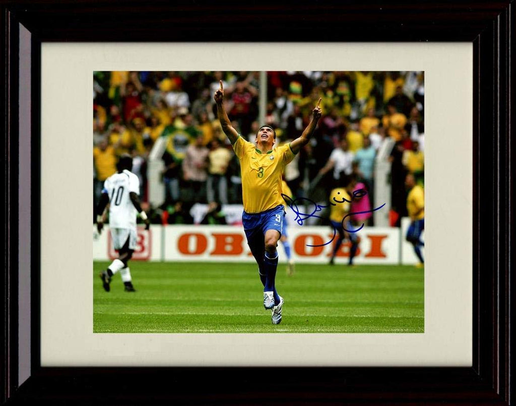 Unframed Lucio Autograph Replica Print - Pointing Up Unframed Print - Soccer FSP - Unframed   