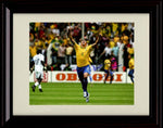 Unframed Lucio Autograph Replica Print - Pointing Up Unframed Print - Soccer FSP - Unframed   