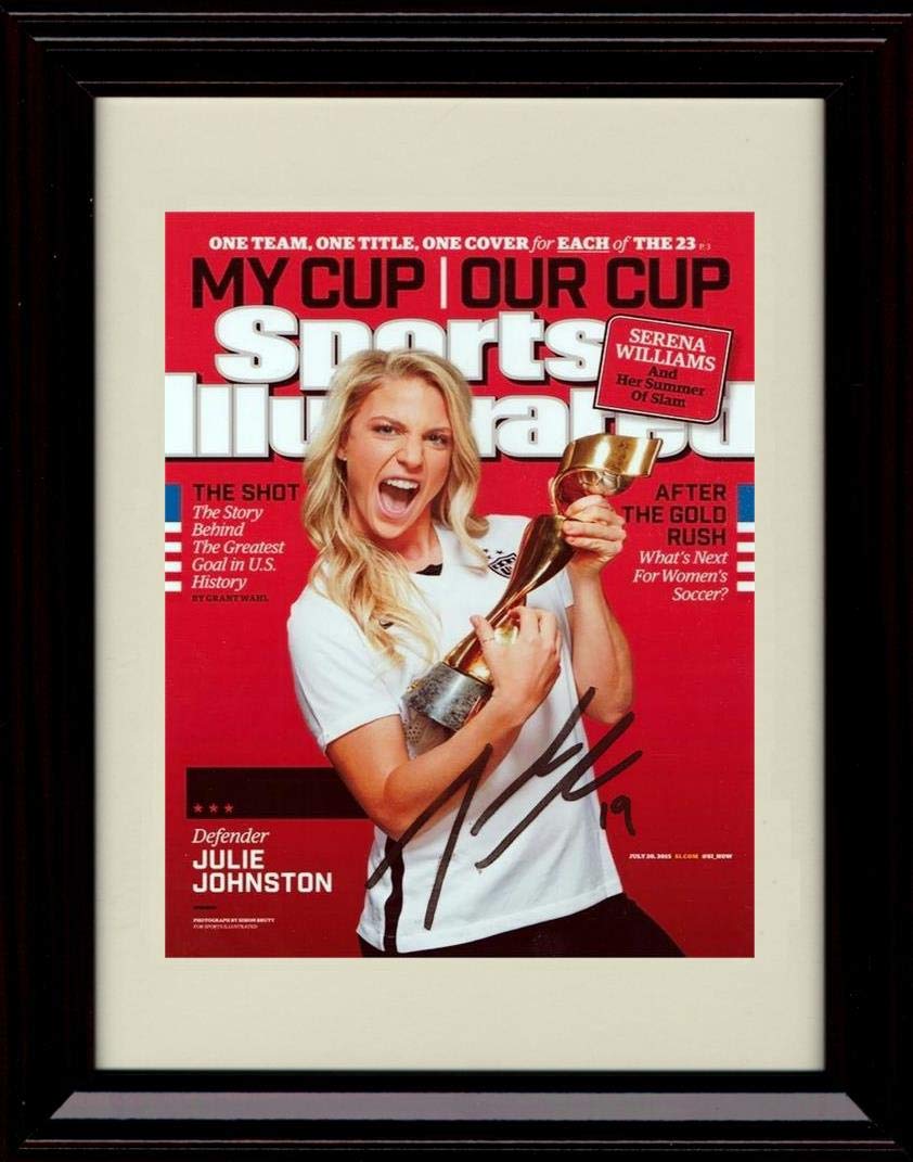 Unframed Julie Johnston Autograph Replica Print - Sports Illustrated My Cup Our Cup Unframed Print - Soccer FSP - Unframed   