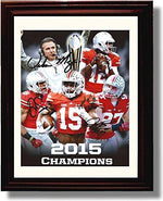 Unframed 2015 Ohio State National Championship Autograph Print - Coach Meyer, Jones, Smith, Elliott, Unframed Print - College Football FSP - Unframed   