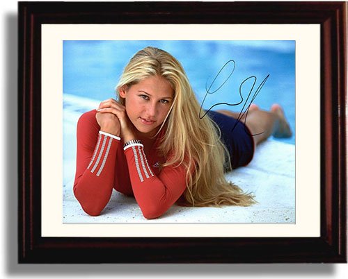 Unframed Anna Kournikova Posing Autograph Promo Print Unframed Print - Tennis FSP - Unframed   