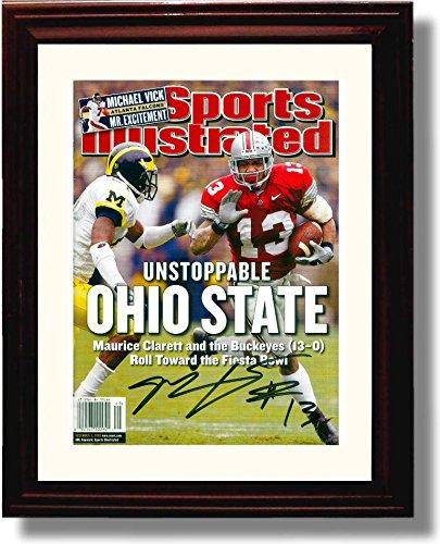 Framed 8x10 Ohio State 2002 "Unstoppable Ohio State" SI Maurice Clarette Autograph Framed Print - College Football FSP - Framed   