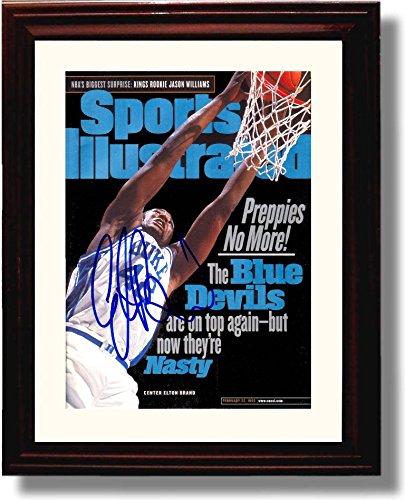 Framed 8x10 Elton Brand "Preppies No More" SI Autograph Promo Print - Duke Blue Devils Framed Print - College Basketball FSP - Framed   