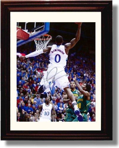 Unframed Thomas Robinson Autograph Promo Print - Kansas Jayhawks Unframed Print - College Basketball FSP - Unframed   