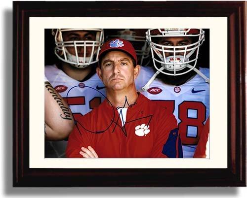 Unframed Dabo Swinney - In Charge! Unframed Autograph Promo Print - Clemson Tigers - In Charge! Unframed Print - College Football FSP - Unframed   