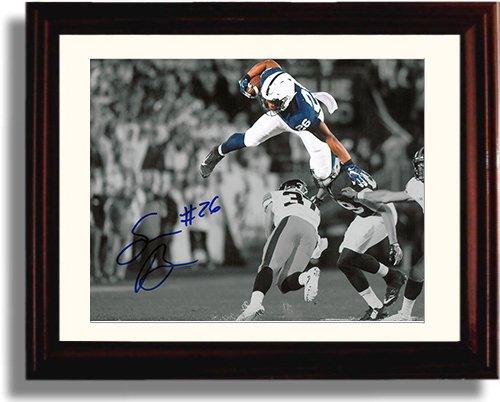 Unframed Penn State - Saquon Barkley "The Leap" Unframed Autograph Promo Print Unframed Print - College Football FSP - Unframed   