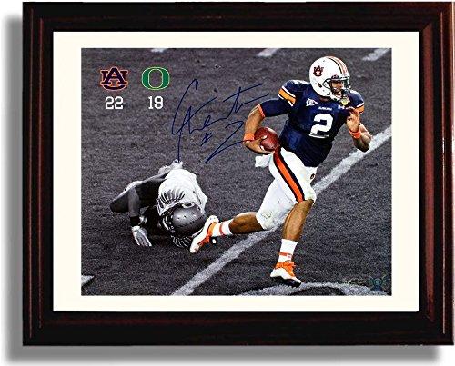 Unframed Auburn Tigers Cam Newton "Scramble" BCS Championship Scorecard Autograph Promo Print Unframed Print - College Football FSP - Unframed   