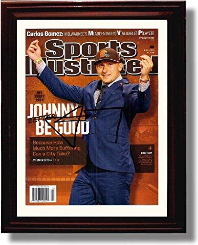 8x10 Framed Johnny Manziel "Johnny Better Be Good" Cleveland Browns SI Autograph Promo Print- Heisman! Framed Print - Pro Football FSP - Framed   