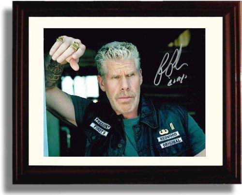 8x10 Framed Sons of Anarchy Autograph Promo Print - Ron Perlman Framed Print - Television FSP - Framed   