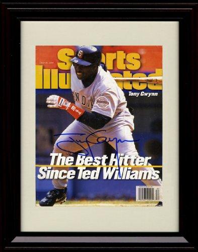 Framed 8x10 Tony Gwynn SI Autograph Replica Print Framed Print - Baseball FSP - Framed   