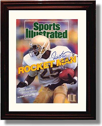 Unframed Notre Dame "Rocket Man" Raghib Ishmail 1988 SI Autograph Promo Print Unframed Print - College Football FSP - Unframed   