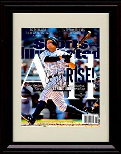 Unframed Aaron Judge SI Autograph Replica Print - MVP and RoY Candidate! Unframed Print - Baseball FSP - Unframed   