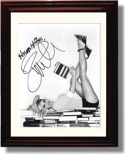 8x10 Framed Pamela Lee Anderson Autograph Promo Print - Legs For Days! Framed Print - Television FSP - Framed   