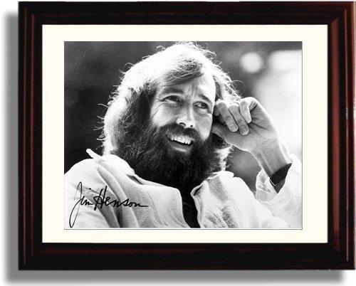 8x10 Framed Jim Henson Autograph Promo Print - Landscape Framed Print - Television FSP - Framed   