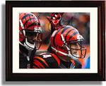 Unframed Cincinatti Bengals - AJ Green and Andy Dalton Autograph Promo Print Unframed Print - Pro Football FSP - Unframed   