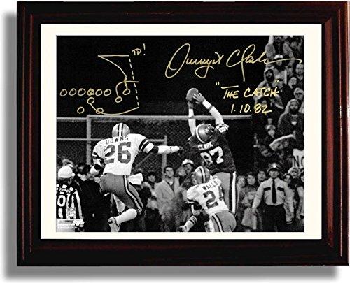 Unframed Dwight Clark 49ers "The Catch X's and O's" Autograph Promo Print Unframed Print - Pro Football FSP - Unframed   