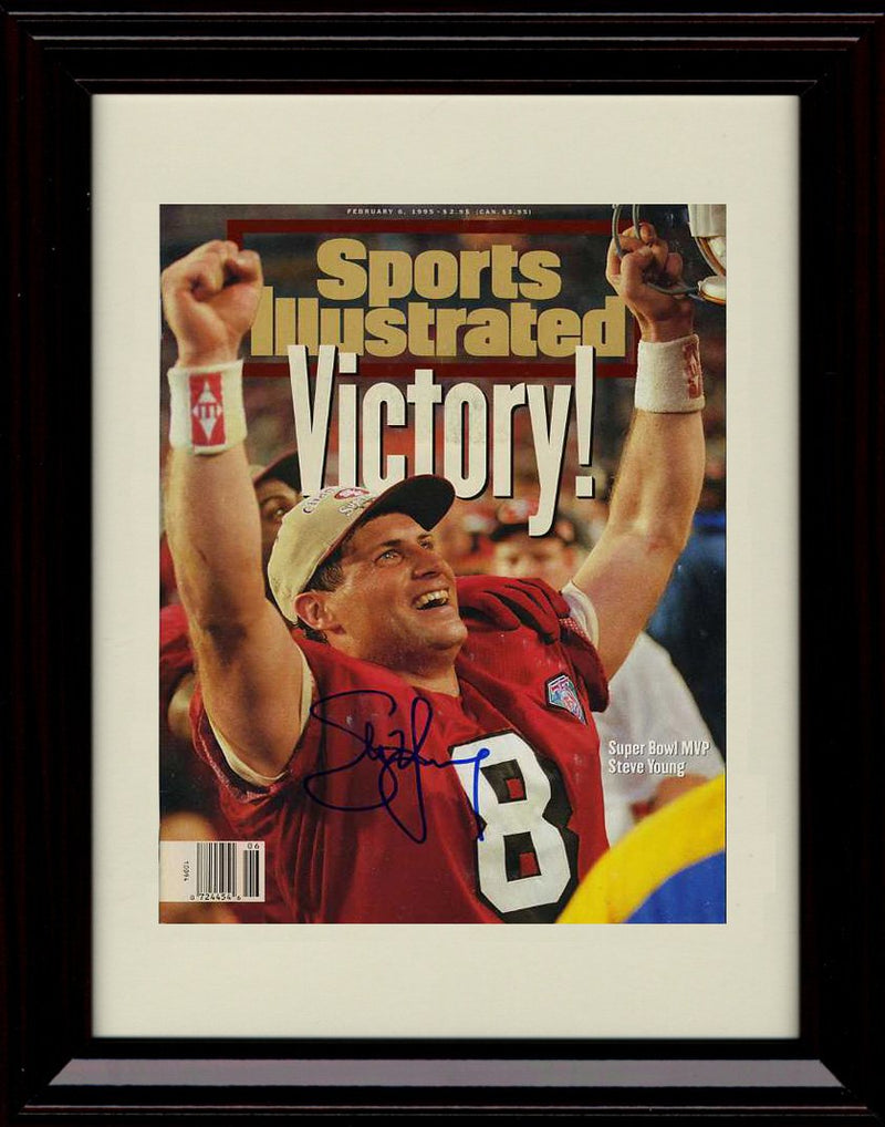 Unframed Steve Young Sports Illustrated Autograph Replica Print Unframed Print - Pro Football FSP - Unframed   